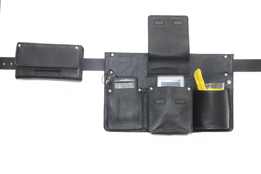 Heupschort 3-delig met pin links 6615+ inclusief eurokitkelnerbeurs 6401ZC