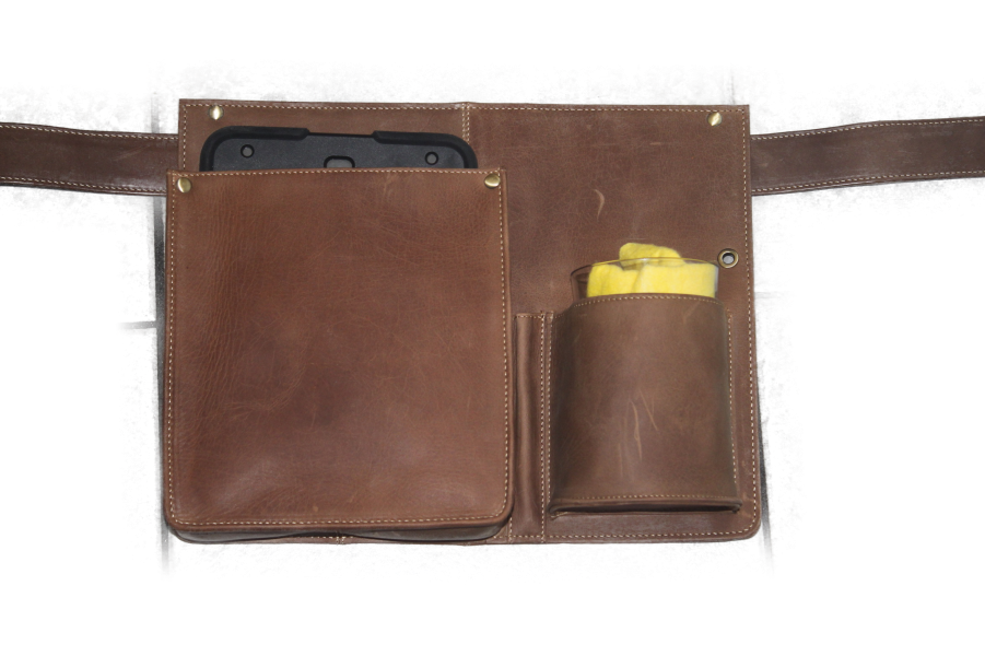 Heupschort voor iPad mini en poetsdoek links Hunter 6622H