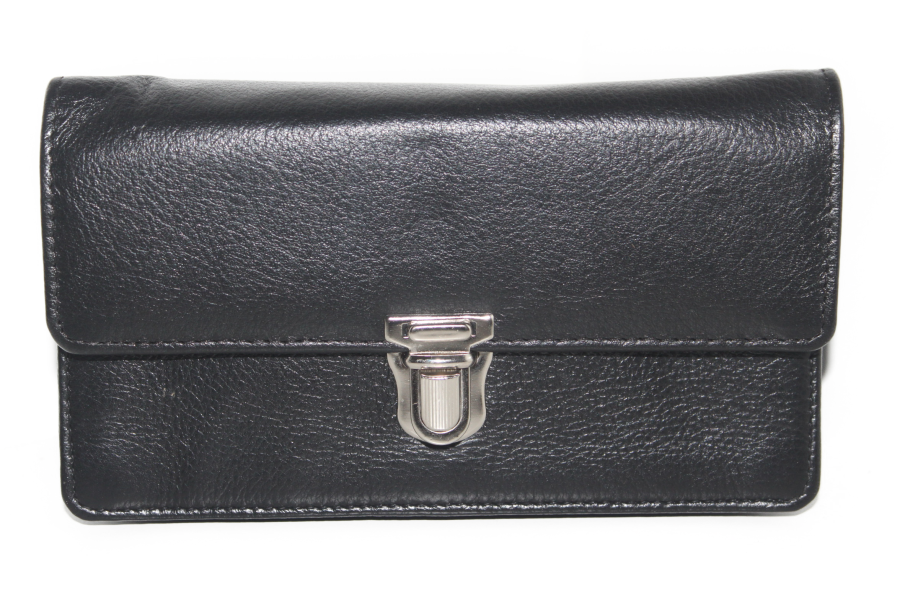 Koopmansbeurs Soufflé Geheel leder 6103 slot sluiting