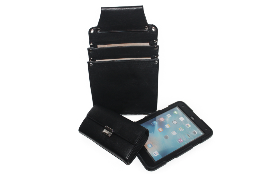 Holster D11 Zwart voor IPad mini 4 met bumper en portemonnee 6350