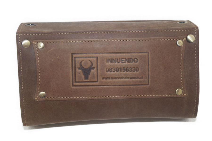 Horeca portemonnee Hunter Geheel leder met ruimte munthouder 6401ZHAC slot sluiting