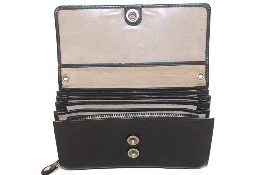 Koopmansbeurs D Geheel leder 6107 drukker sluiting