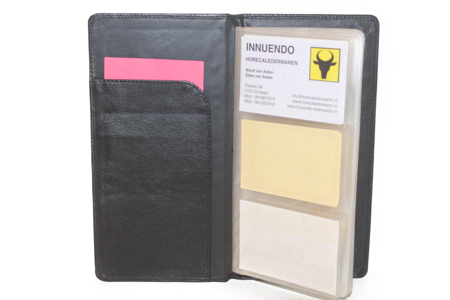 Visitekaartmap Zwart 6908A