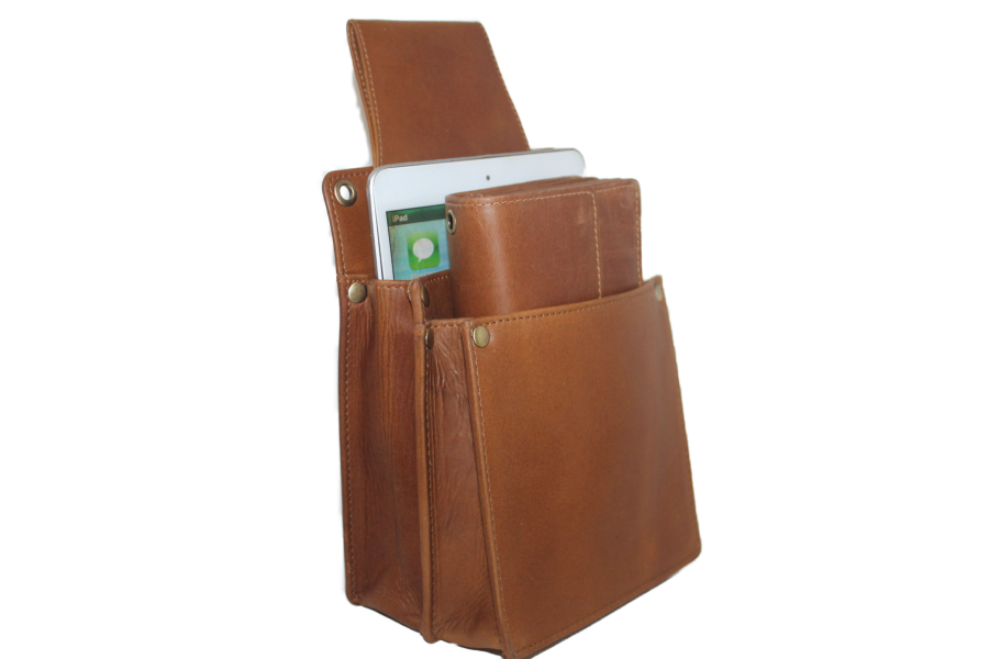 Holster D7 voor IPAD mini en horecaportemonnee Cognac 6305C