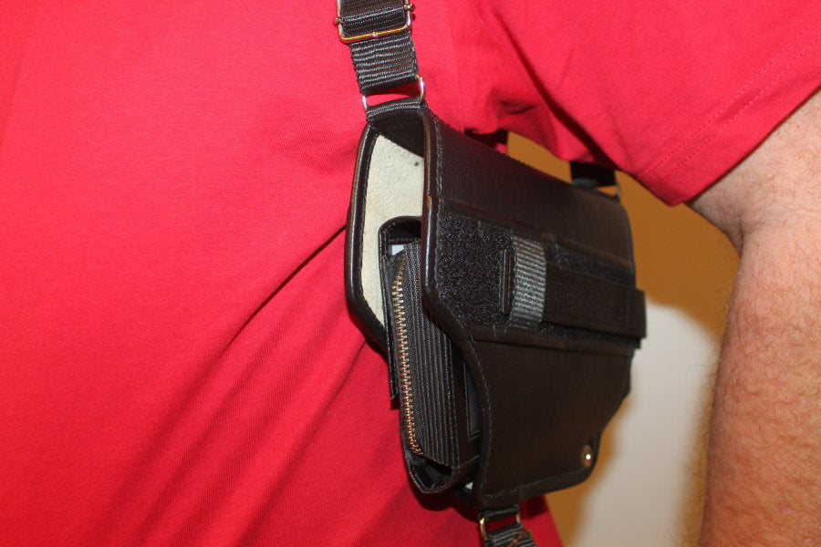 Schouderholster Zwart voor horeca portemonnee 8312
