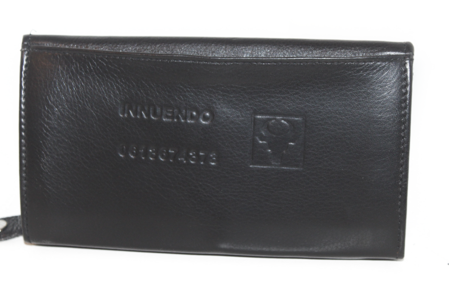 Koopmansbeurs D Geheel leder 6109 klittenband sluiting
