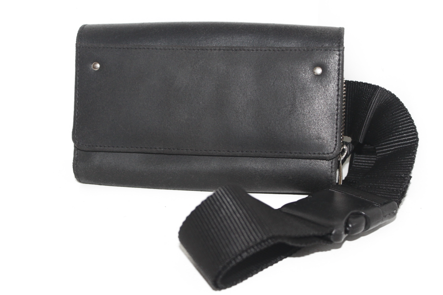 Heupportemonnee/ horecaportemonnee met nylon riem. Met klittenband-sluiting 6407KB