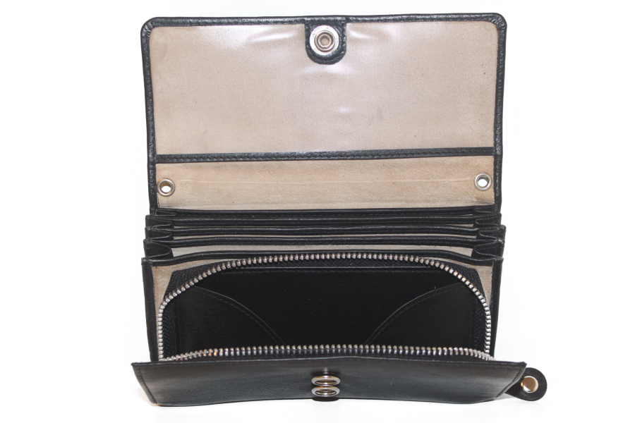 Koopmansbeurs D Geheel leder 6107 drukker sluiting
