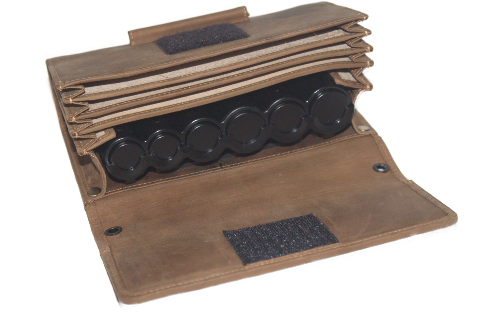 Horeca beurs Hunter Geheel leder met ruimte voor munthouder 6401ZHC klittenband sluiting