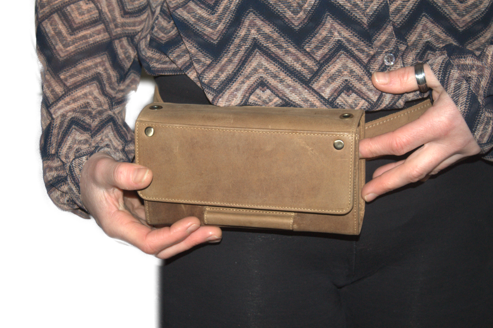 Horeca beurs Hunter Geheel leder met ruimte voor munthouder 6401ZHC klittenband sluiting