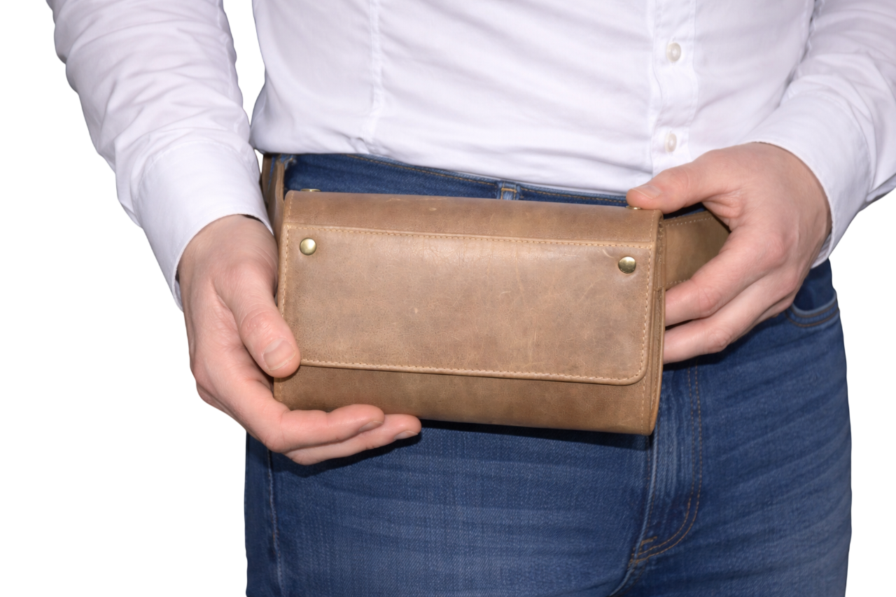 Horeca portemonnee Hunter Geheel leder geschikt voor munthouder 6401ZHMC magneet sluiting