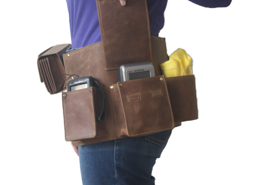 Heupschort 3-delig met pin links Hunter 6615H+ inclusief eurokitkelnerbeurs 6401ZHC