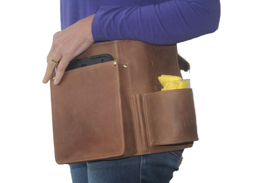 Heupschort voor iPad mini en poetsdoek links Hunter 6622H