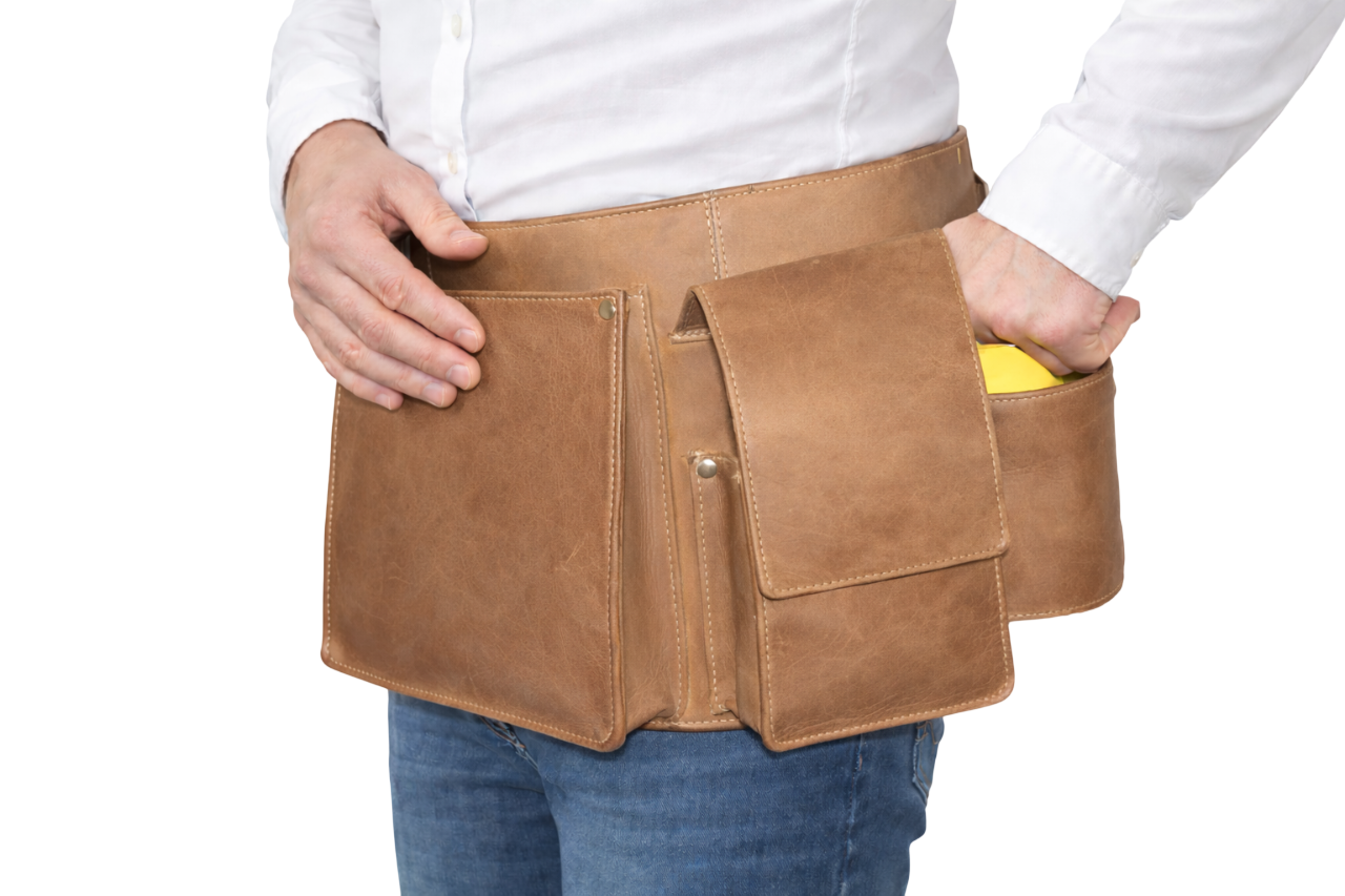 Heupschort 3-delig voor Poetsdoek, pinapparaat en iPad links Hunter 6634H