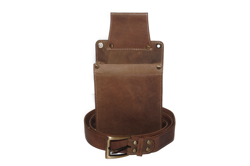 Koopmansbeurs D Hunter Geheel leder 6105H drie-traps sluiting