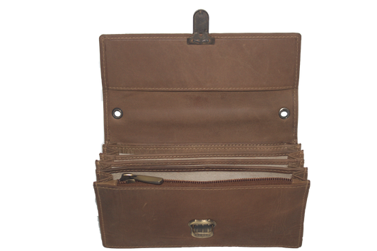 Koopmansbeurs Soufflé Hunter Geheel leder 6103H slot sluiting