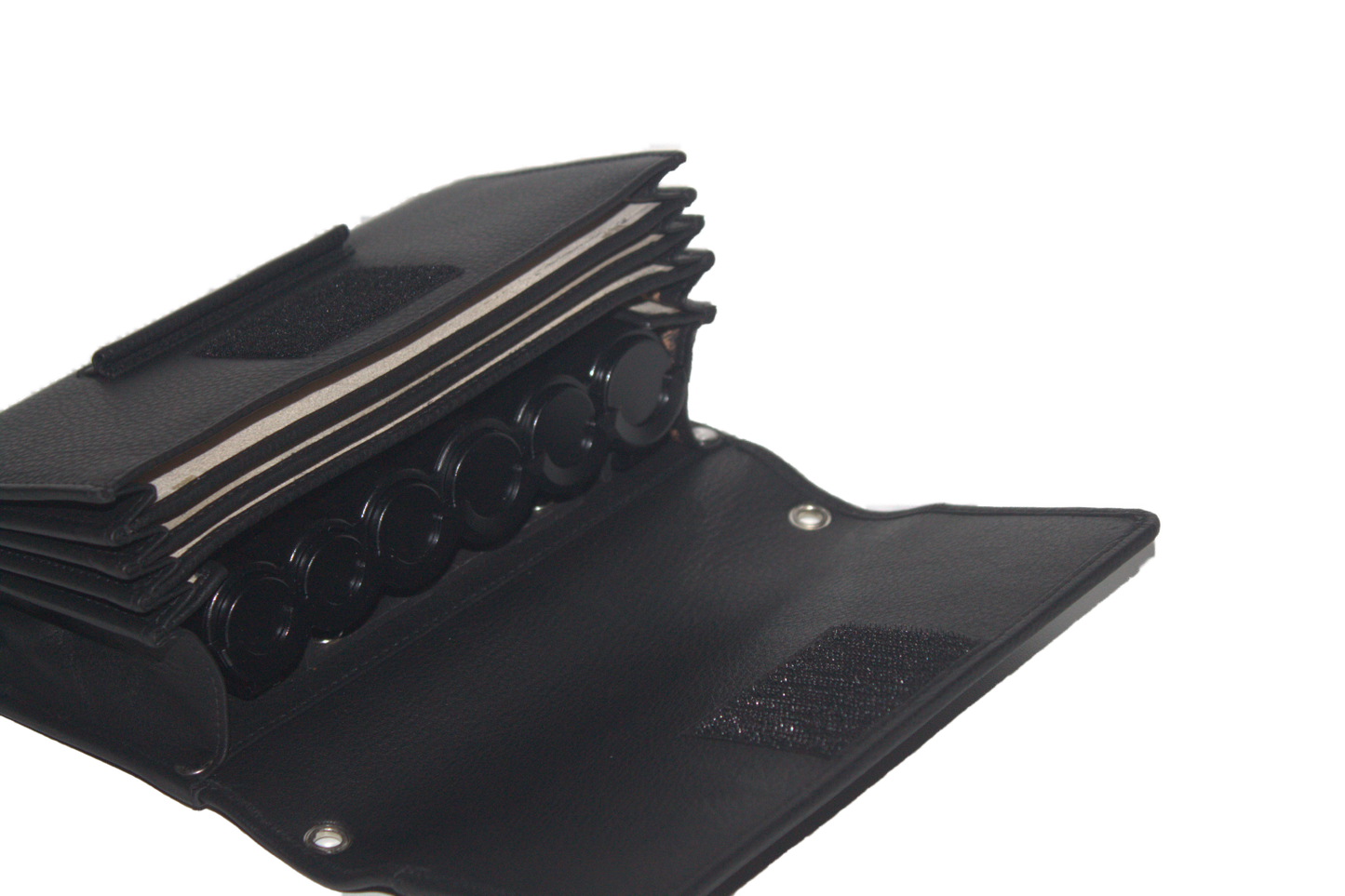 Horeca portemonnee Geheel leder met ruimte voor munthouder 6401ZC klittenband sluiting