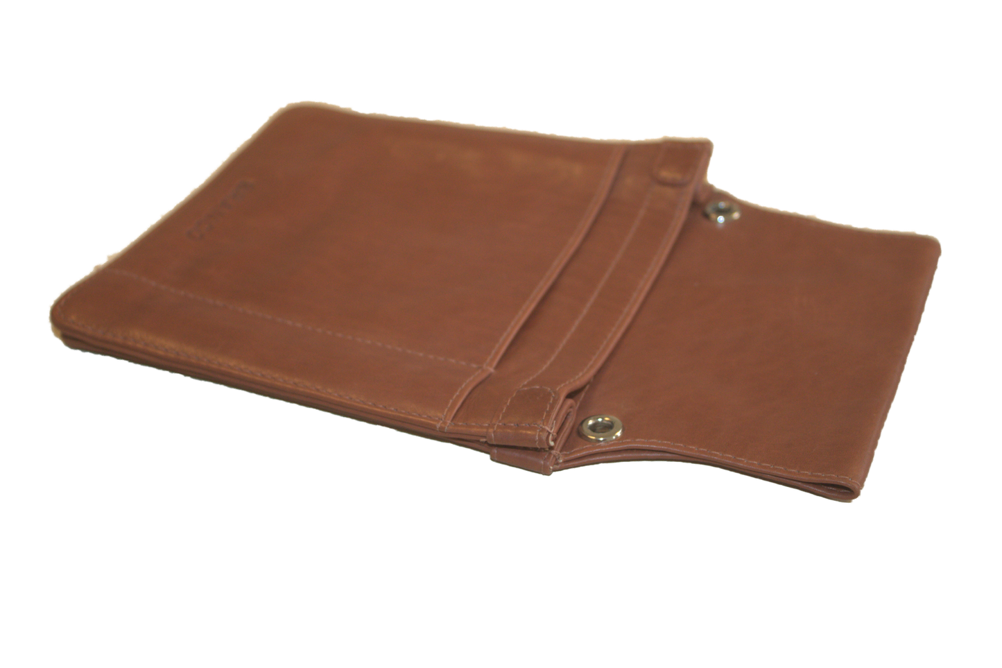 Holster Cognac voor portemonnee, notitieboekje en pen 6323Cognac