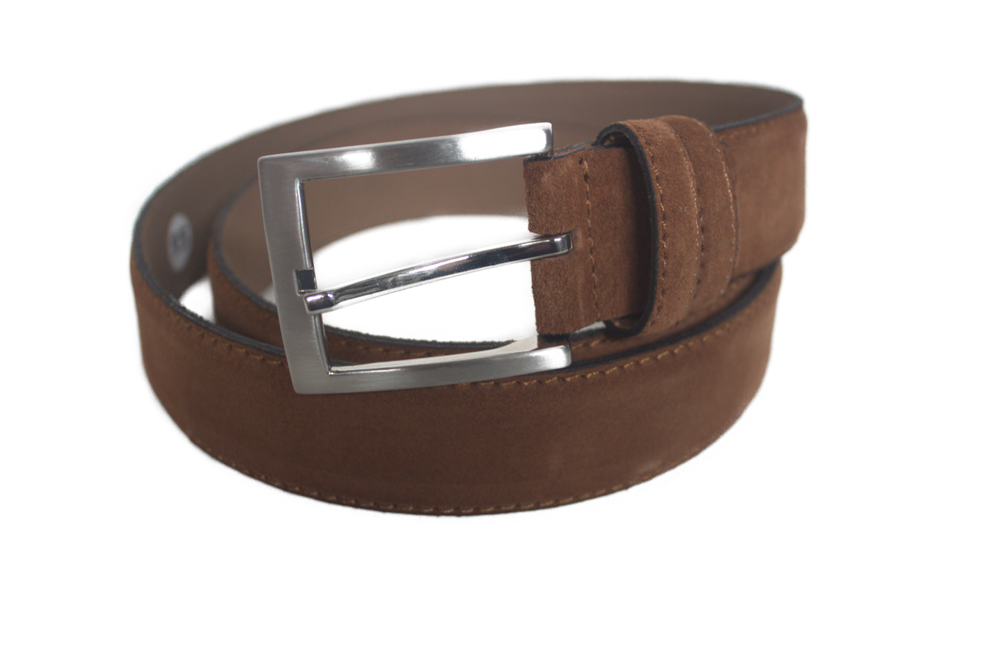Koopmansbeurs D met drietraps-sluiting Cognac met riemlus 6110C