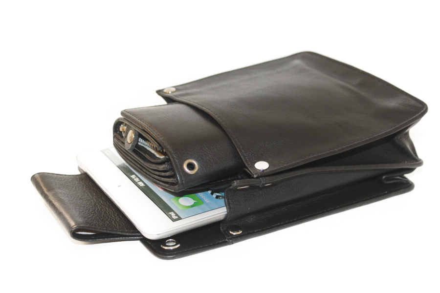 Holster D7 Geheel leder voor IPad mini en kelnerbeurs 6305
