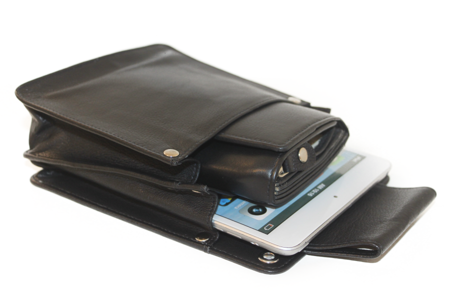 Holster D7 Geheel leder voor IPad mini en kelnerbeurs 6305