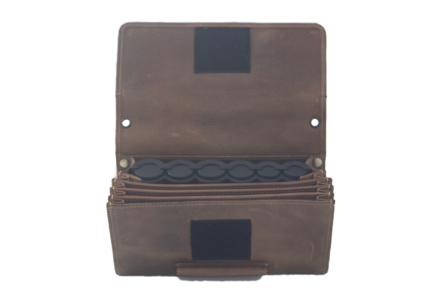 Horeca beurs Hunter Geheel leder met ruimte voor munthouder 6401ZHC klittenband sluiting