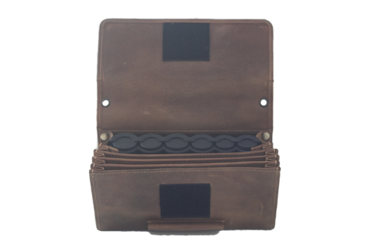 Horeca beurs Hunter Geheel leder met ruimte voor munthouder 6401ZHC klittenband sluiting