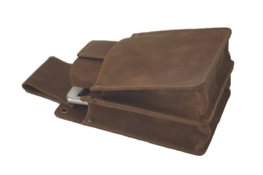 Holster D7 Geheel leder Hunter voor IPad mini en kelnerbeurs 6305H
