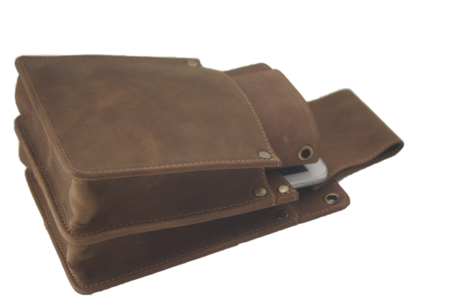 Holster D7 Geheel leder Hunter voor IPad mini en kelnerbeurs 6305H