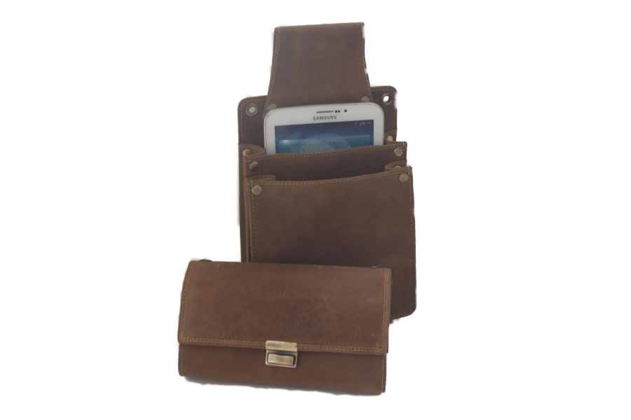 Holster D7 Geheel leder Hunter voor IPad mini en kelnerbeurs 6305H