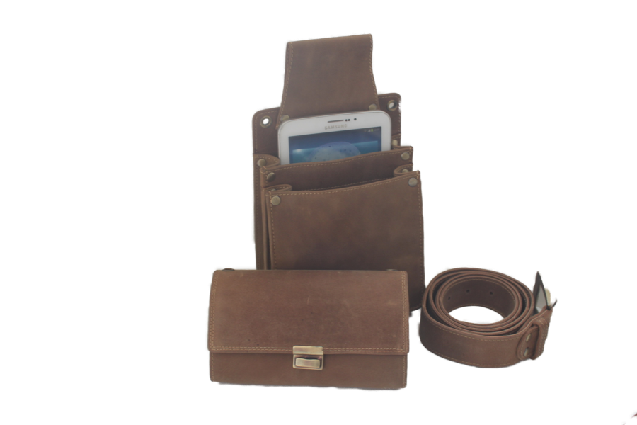 Holster D7 Geheel leder Hunter voor IPad mini en kelnerbeurs 6305H