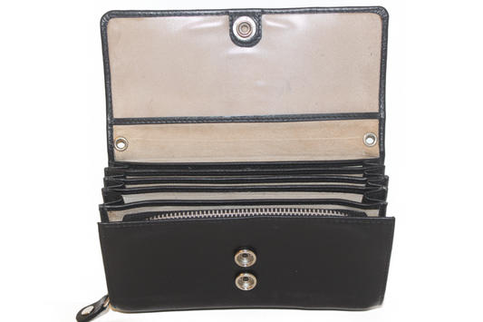 Koopmansbeurs D Geheel leder 6107 drukker sluiting