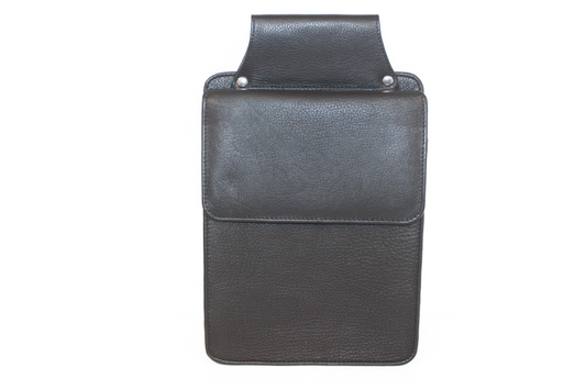 Holster D12  Zwart Afsluitbaar. Geschikt voor IPad mini, met beschermklep 6351
