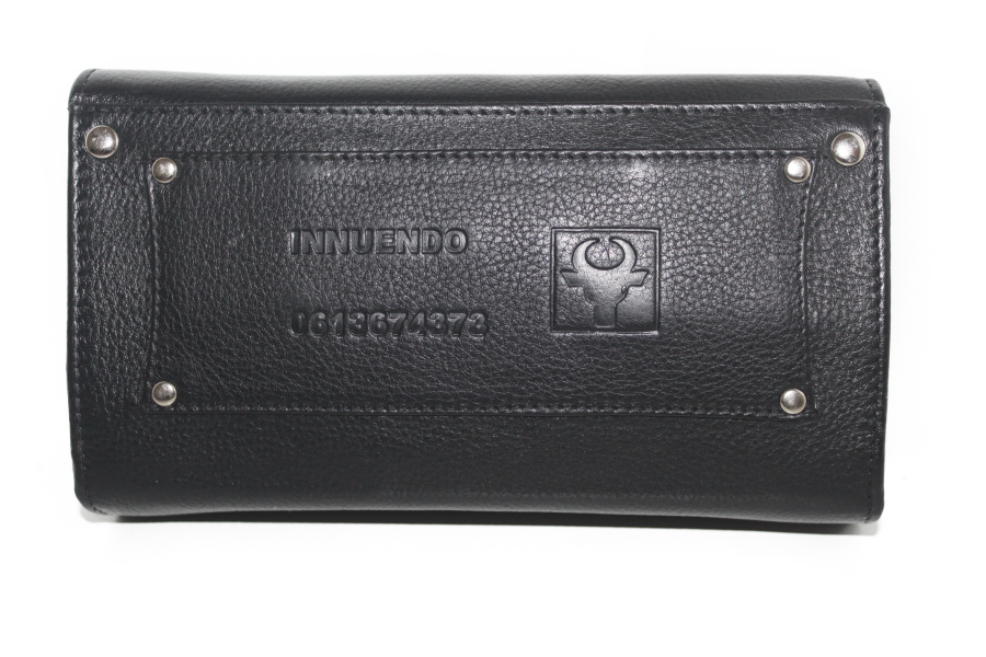 Horeca portemonnee Geheel leder met ruimte voor munthouder 6401ZC klittenband sluiting