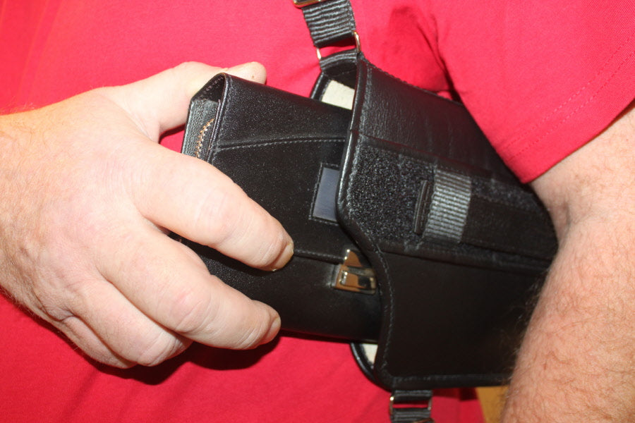 Schouderholster Zwart voor horeca portemonnee 8312