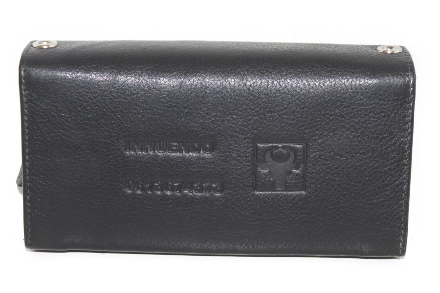 Koopmansbeurs D Deluxe Geheel leder 6120 drie-traps sluiting