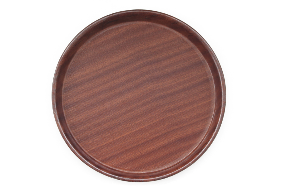 Dienblad rond 32cm Woodform Mahonie 507711