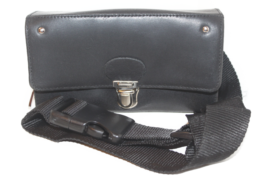 Horeca portemonnee geschikt voor munthouder 6406ZSB Slot sluiting met nylon band en rits voor bv. fooi